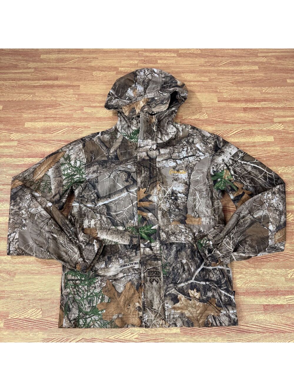 Gamehide Realtree Edge Camo Full Zip Hooded Hunting Jacket Mens Large